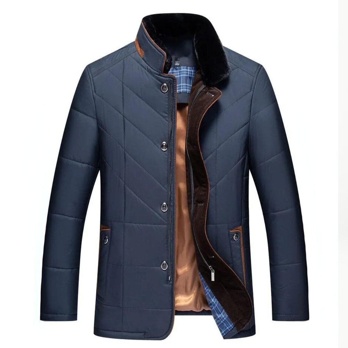 Alden | Winterjacke-Vest met Staande Kraag