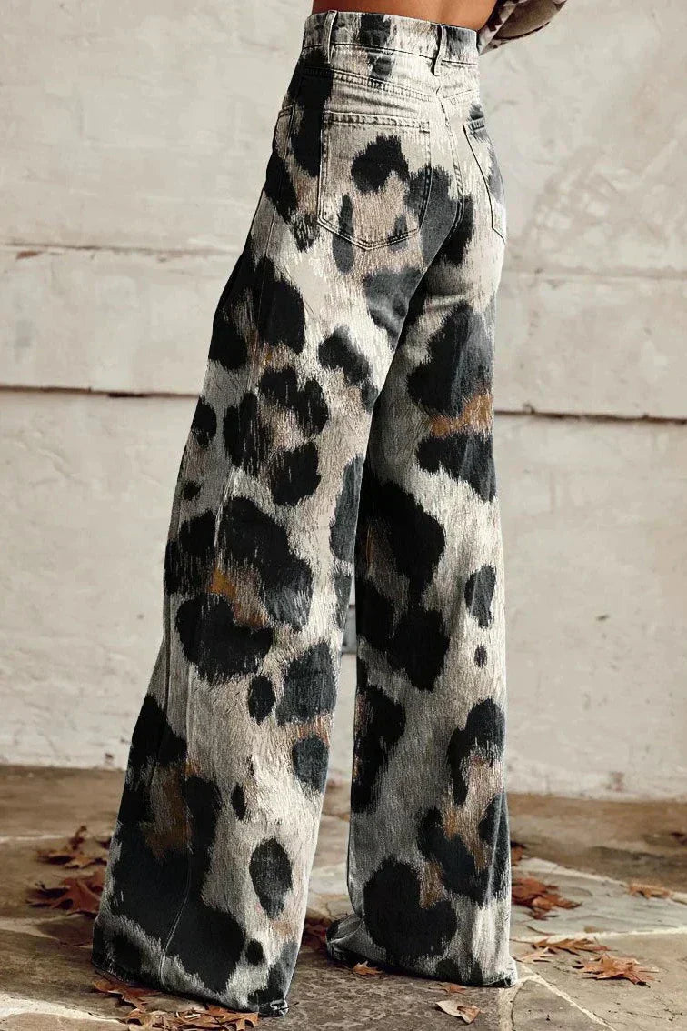 CHEETAH | Boho Vintage Chic Print Broek
