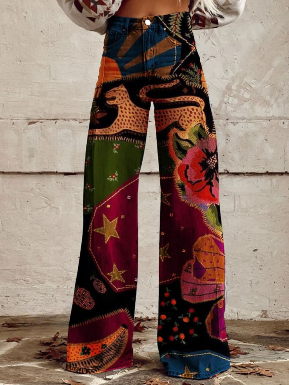 JULÉNA | Boho Vintage Broek Elegant en Comfortabel
