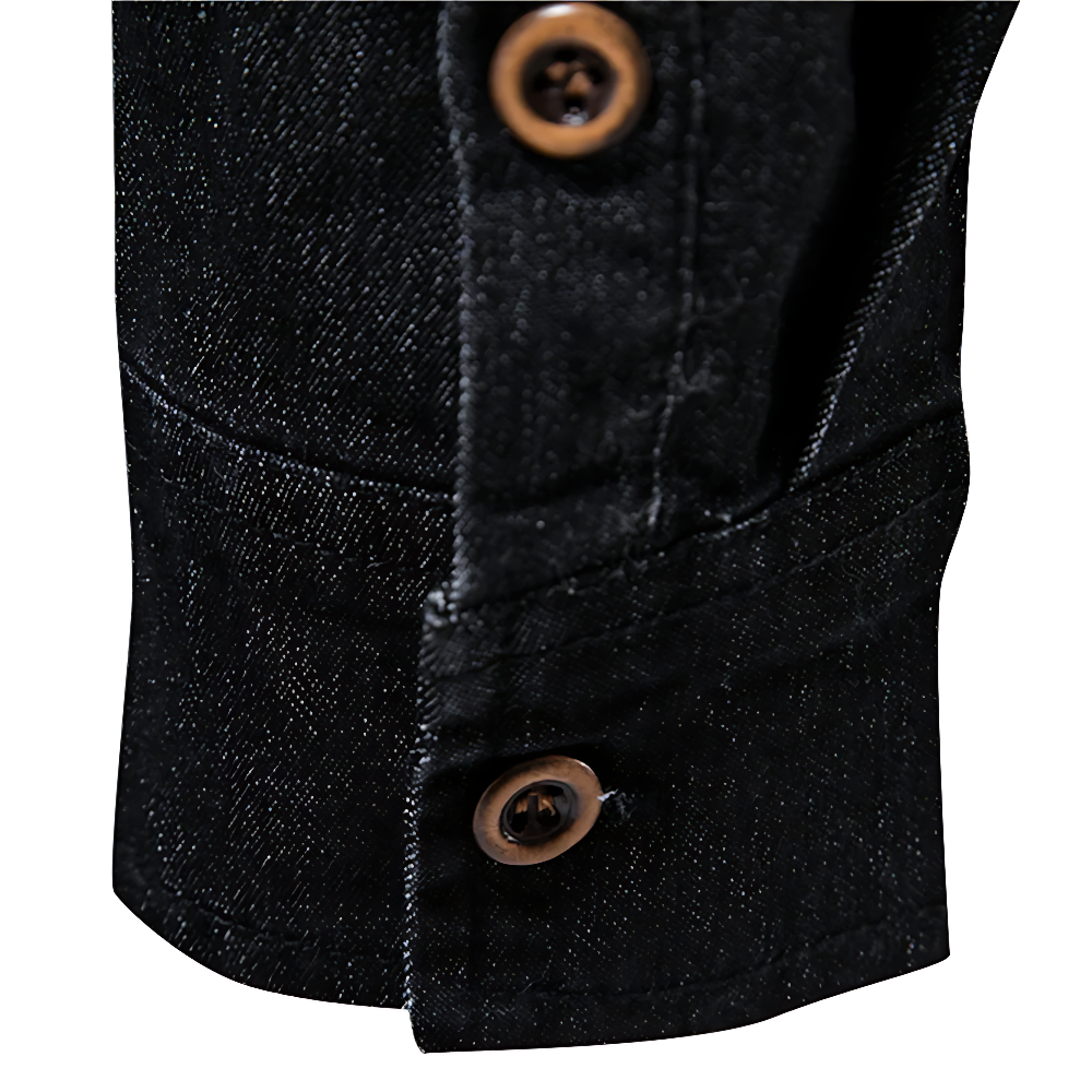 Menno | Smal denim overhemd