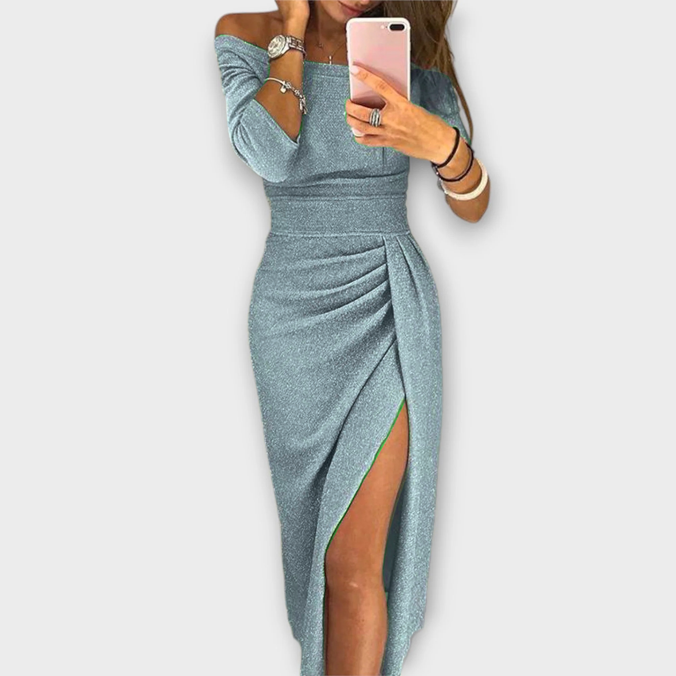 Lena - Elegante Off-Shoulder Jurk