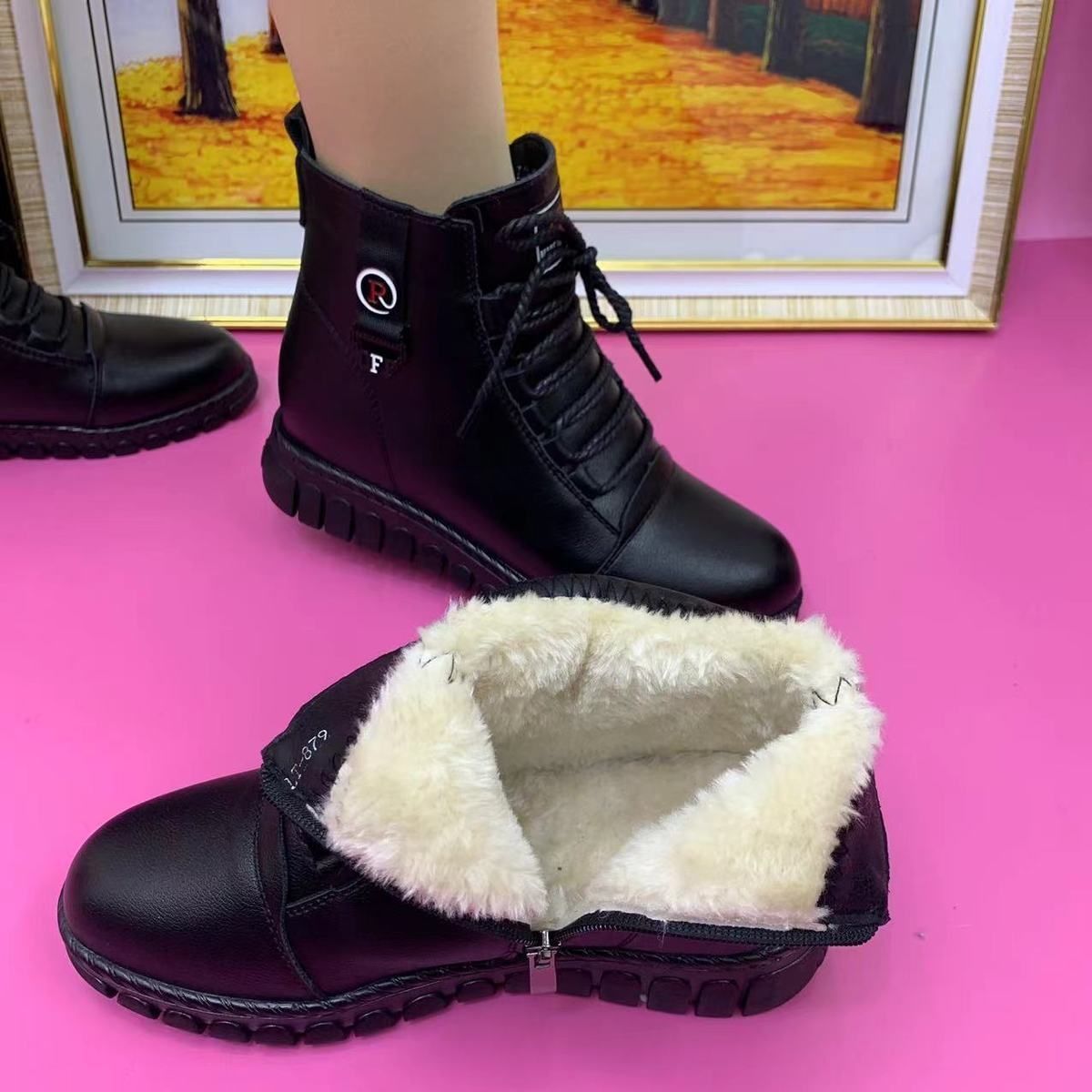 Marit | winterlaarzen van kasjmierleer