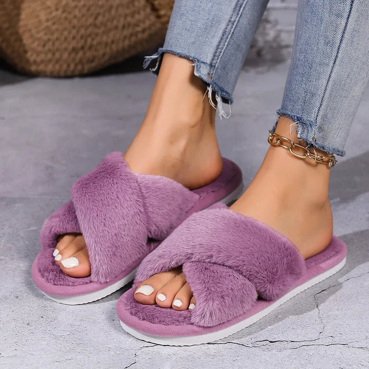 Warme Fluffy Damespantoffels - ideaal voor thuis