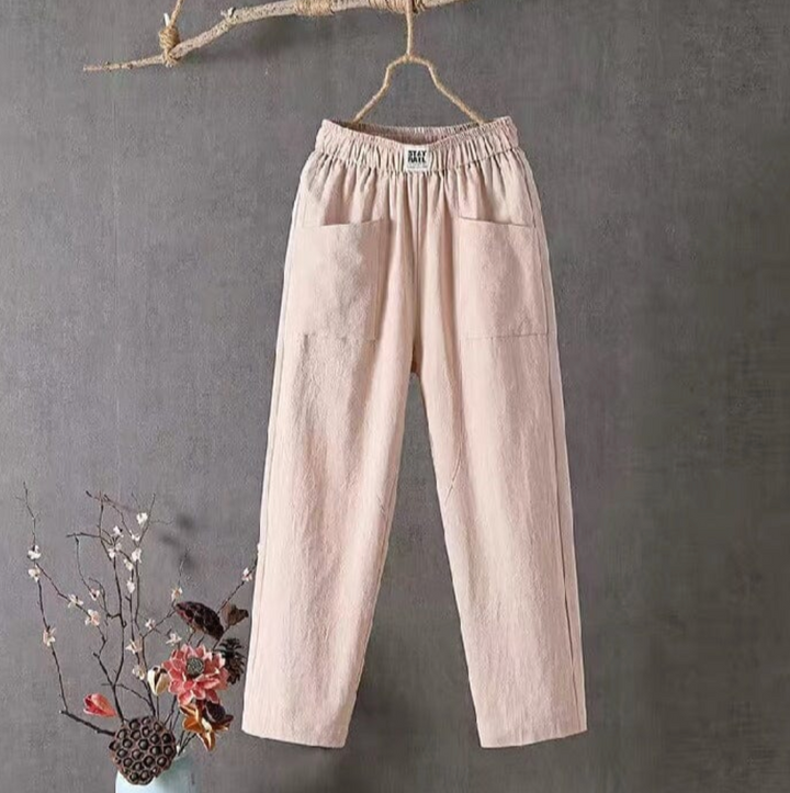 Broek met Elastische Tailleband voor Dames