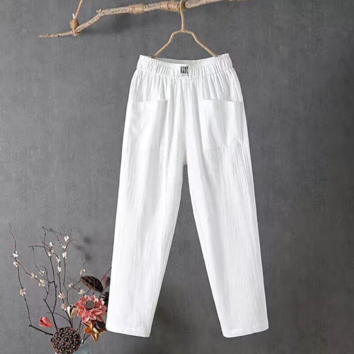 Broek met Elastische Tailleband voor Dames