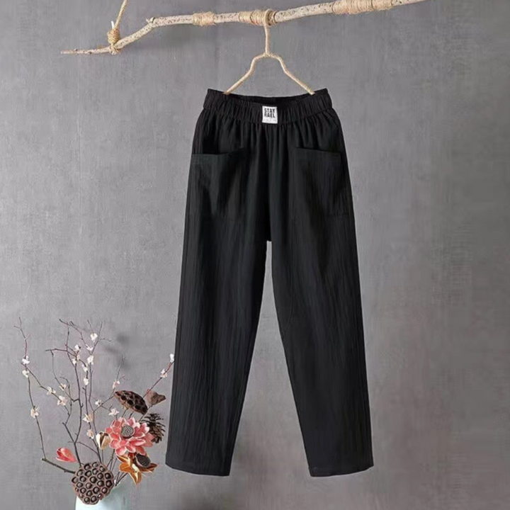 Broek met Elastische Tailleband voor Dames