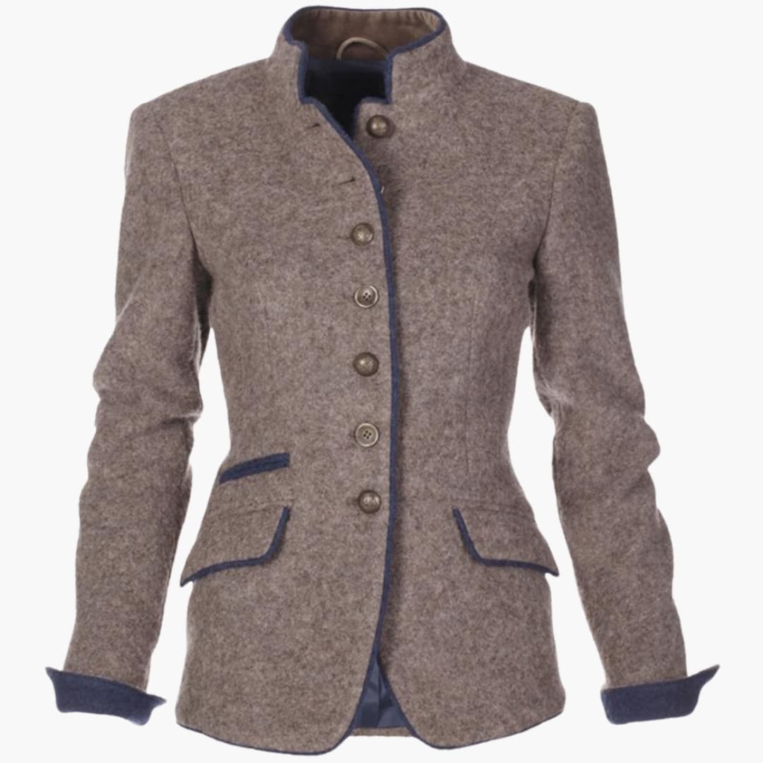 Dames Blazer met Reverskraag  Knop Front Stijl