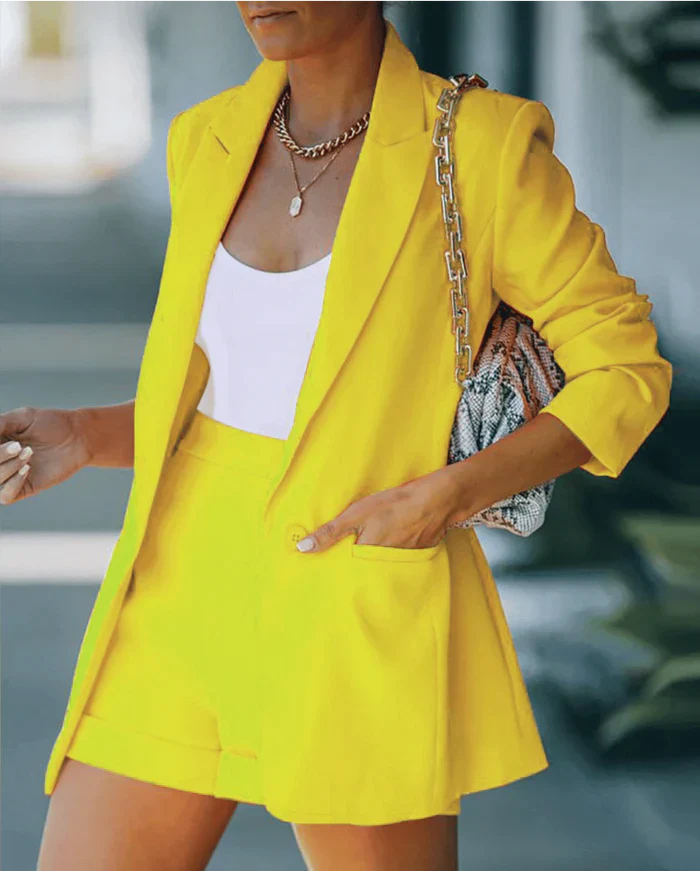 Stella Blazer & Shorts Set Dames