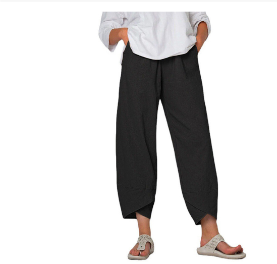 Dames Zomer Broek met Asymmetrische Zoom