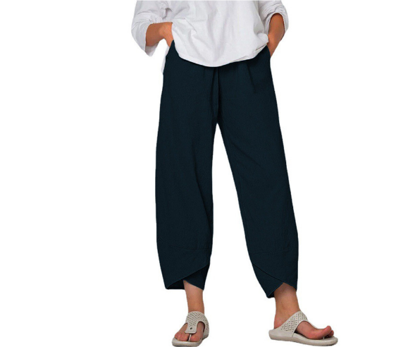 Dames Zomer Broek met Asymmetrische Zoom