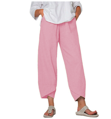Dames Zomer Broek met Asymmetrische Zoom