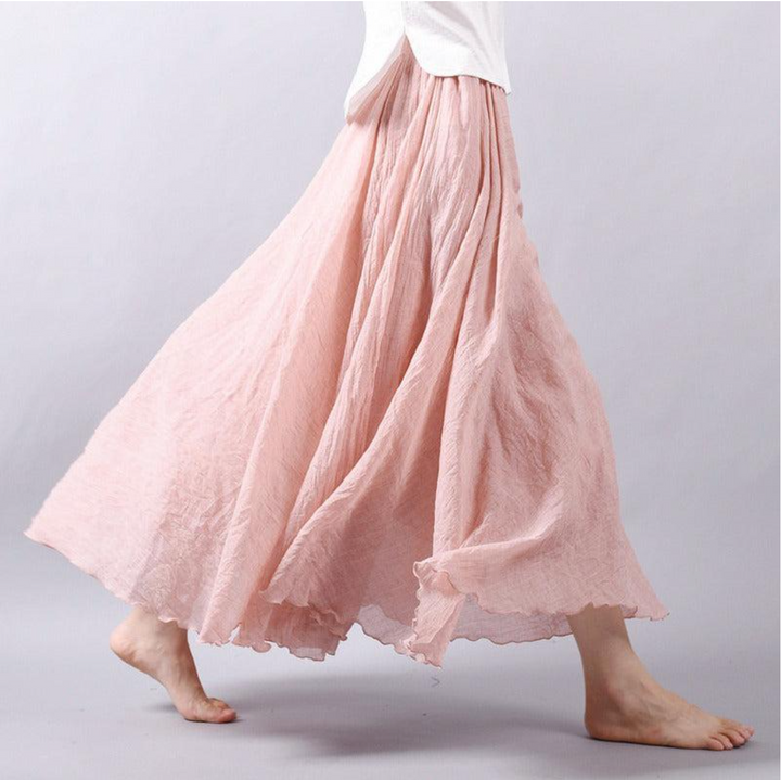 Dames Zomer Chiffon Lange Rok