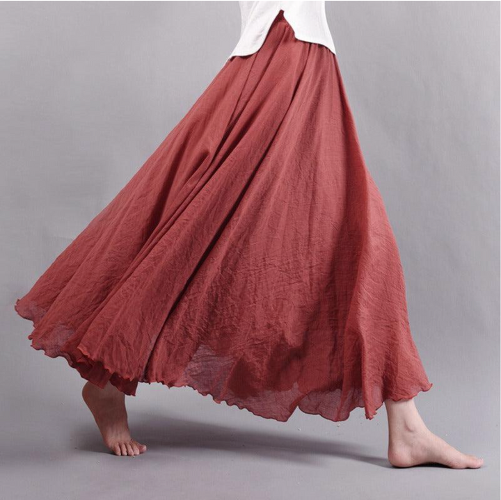 Dames Zomer Chiffon Lange Rok
