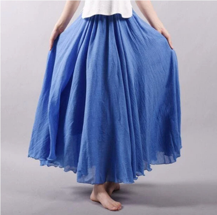 Dames Zomer Chiffon Lange Rok
