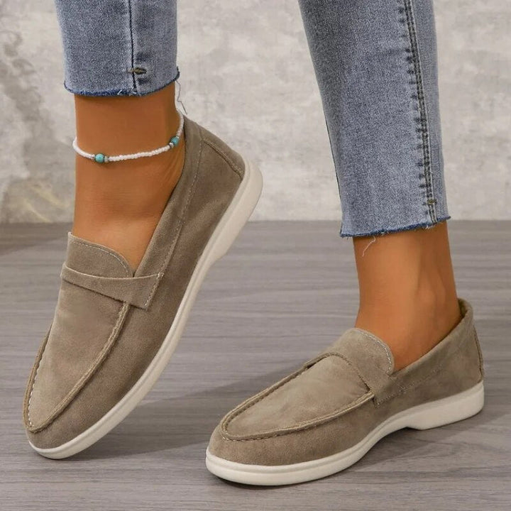 Catoo | Stijlvolle Loafers Dames - Suède met Verhoogde Hak