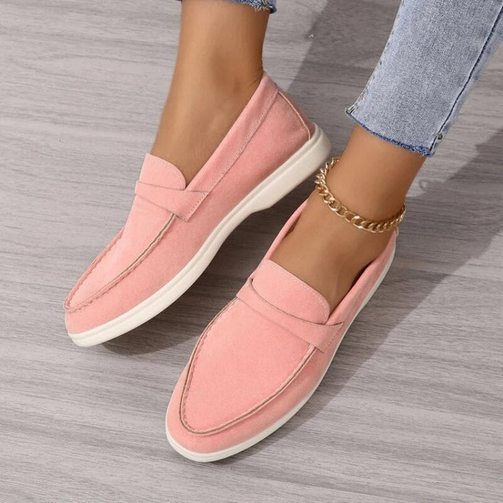 Catoo | Stijlvolle Loafers Dames - Suède met Verhoogde Hak