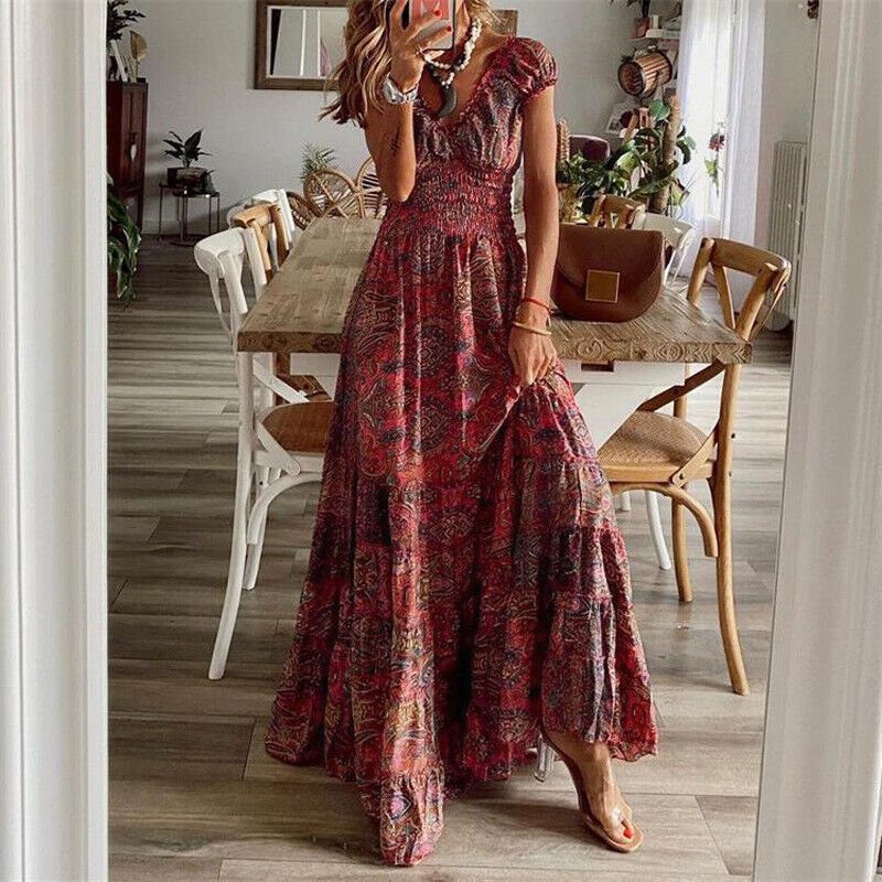 Boho Maxi-Jurk voor Dames