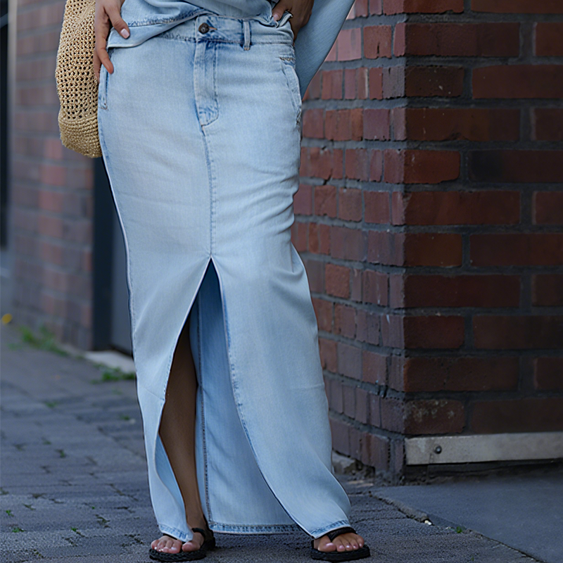 Kimberly | Off-shoulder denim set